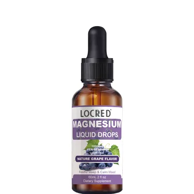 OEM Natural Magnesium Oral Liquid Drops Improve Immunity Bone Health Support Calm Mood for Adults