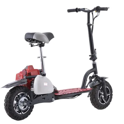 Cheap 49cc Adult Folding Gas Scooter with Two Wheels Air-Cooled 1.5L Fuel Tank for Sale