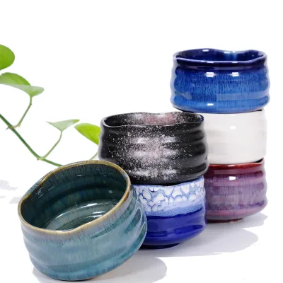 Japanese Vintage-Style Ceramic Matcha Chawan Bowl for Serving Matcha Powder Tea-Coffee & Tea Sets