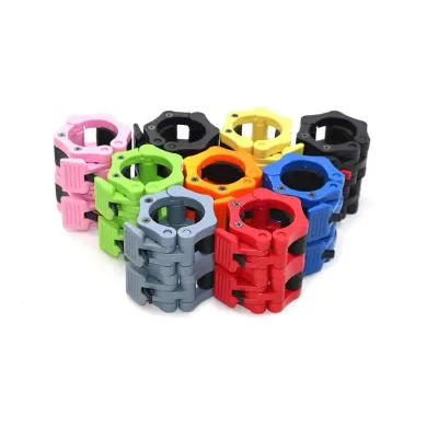 Wholesale Barbell BUCKLE Clamps Collar Magnetic Quick Release Pair Locking 2inch 50mm Unisex Fitness Accessories Plastic Rubber