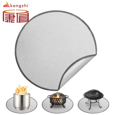 Double-Sided Fireproof Fiberglass BBQ Grill Mat Outdoor Fire Pit Deck Floor Protector Waterproof Oil-Proof Resistant Non-Slip