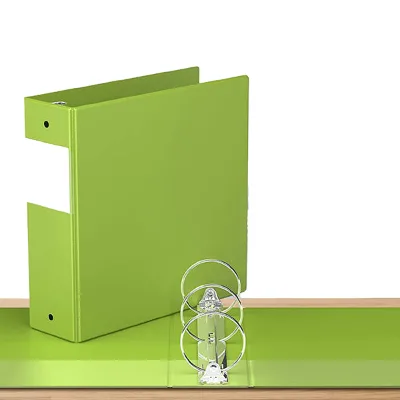 Customized Economical 3 Inch D Ring and Round3 Ring Binder, Display View, Can Hold 225 Sheets of Paper Lever Arch File Binder