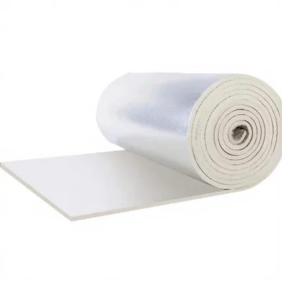 Kuliwei NBR PVC Rubber Plastic Thermal Insulation Roll Aluminum Foil Backed Heat Barrier Foam for Building Roof