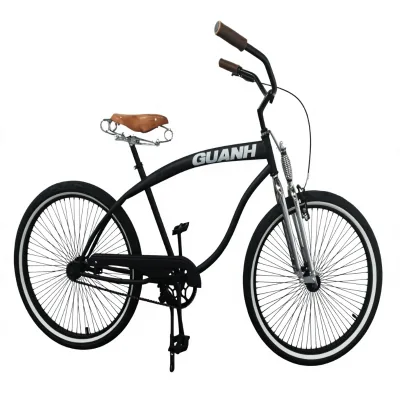 26 Inch Vintage Beach Cruiser Bike Springer Fork Single Speed Coaster Brake Retro City Bicycle Men Women Adult OEM Wholesale