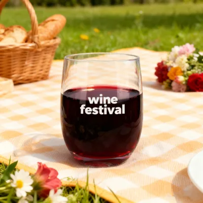 230ml Thick Wine Glass Durable Plastic Wine Cup  Reusable Stemless Wine Glasses