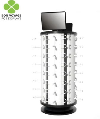 Custom Rotating Eyewear Glasses Display Stand Counter Top Sunglasses Display Rack