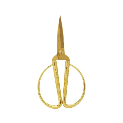 1Piece Golden Dragon Phoenix Stainless Steel Scissors Retro Festive Scissors for Wedding Opening Ceremony Tailoring Hand Tools