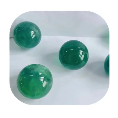 New Arrivals High Quality Crystals Crafts Natural Green Fluorite Crystal Ball Sphere for Decor