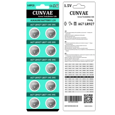 Original 395 LR927SW 399 LR927W AG7 LR927 1.55V Silver Oxide Button Coin Cell for Toy Watch Battery