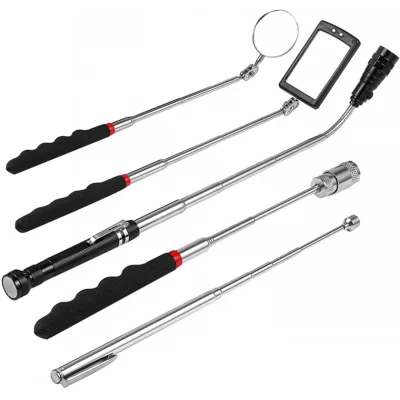 Strong Magnetic Pick up Tool,Led Retractable Magnetic Pick up Tool,Magnetic Pick up Tool Led for Inspection