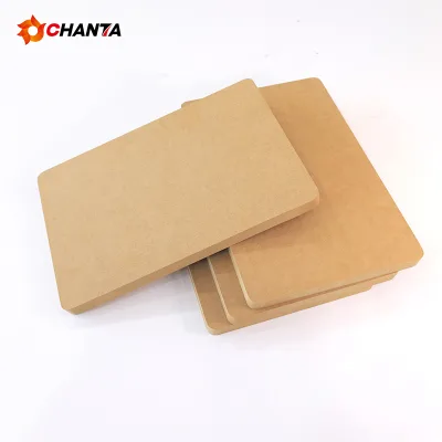 18mm Raw High Gloss Plain Mdf Board / Medium Density Fiberboard Price / Fire Resistant and Moisture Proof Mdf