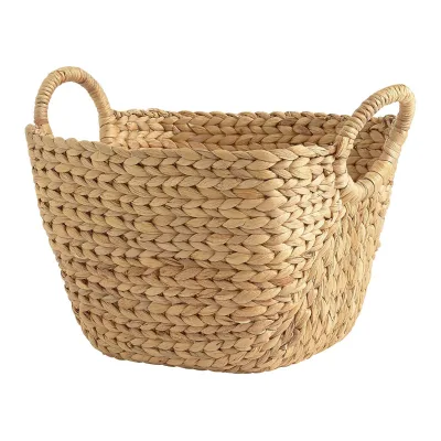 Handmade Multi Functional Storage Box Factory OEM Essential Water Hyacinth Basket/ Water Hyacinth Storage Basket Handwoven