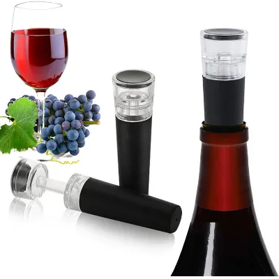 Accesorios De Vino Tapon De Vino Pull Rod Manual Manipulation Compact Easy Operate Keeping Fresh Vacuum Wine Bottle Stopper