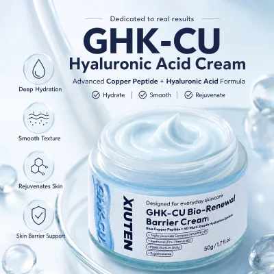 4D Deep Hydration Ceramide Bio-renewal Barrier Cream PDRN Salmon DNA Blue Copper Peptide GHK-CU Face Cream Hyaluronic Acid
