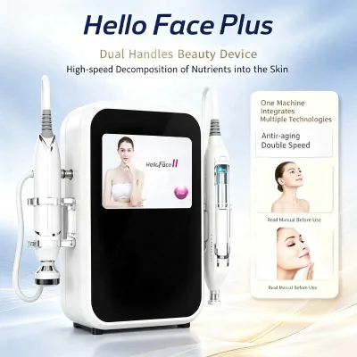 Mesotherapy Machine With High Frequency Skin Care Instrument Non Invasive Nutrition Import Facial Equipment for Salon Use