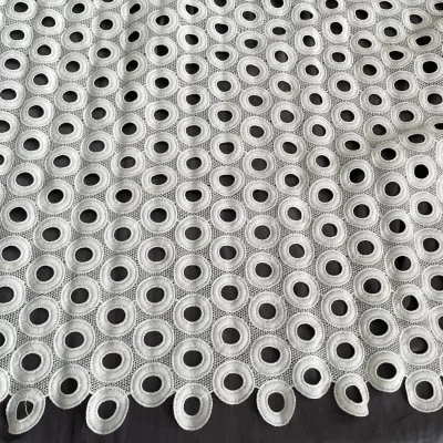 Wholesale Premium Water Soluble Embroidery Lace Fabric With Exquisite Pattern