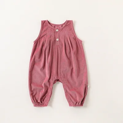 New Baby Girl's Cute Bunny Overalls Romper Set 100% Cotton Ins Spring Casual Clothing for 0-3 Months for Summer