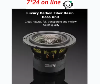 Hi-Fi 4/5/6.5/7/8 Inch Carbon Fiber Cone Mid-Bass Speaker Unit T6-182 Clearance Stock