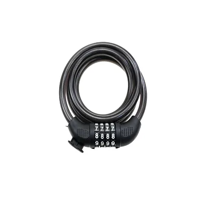YH3419 Portable Mini Steel 4-Digit Password Bike Lock for Road/Mountain Bikes & Scooters-Durable Anti-Theft Security