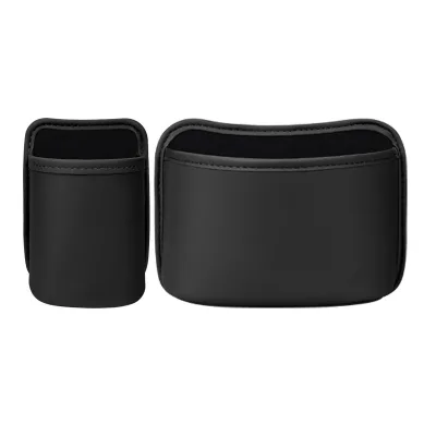 Car Trash Can Leather Organizer with Door & Seat-Back Storage and Cup Holder   New Cross-Border Model