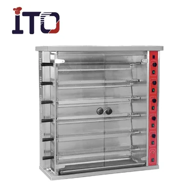 Restaurant Snack Machine 3/6/9 Grills Automatic Electric Chicken Rotisserie Multi Function Chicken Rotisserie for Sale