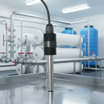 Online Conductivity Sensor for Reverse Osmosis Water System Ultra Pure Water Monitoring High Accuracy Industrial Probe