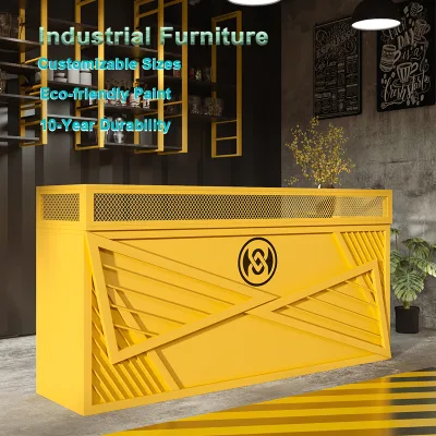 Luxury Vintage Loft Bar Counter Commercial Restaurant Furniture Industrial Wind Counter Table Bar Counter