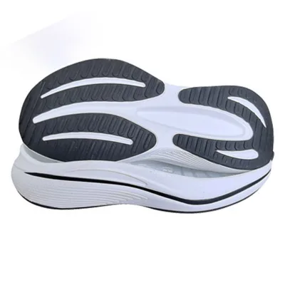Price Negotiable Mold Pressed Blue Black Shoe Sole Split Grip Tread Shock Absorbing Sports Sneaker Outsole OEM Custom Parts