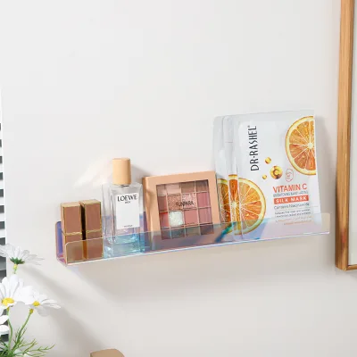 Nordic Style Acrylic Rack Cosmetics Storage Rack Multi-functional Wall Storage Rack for Home Storage