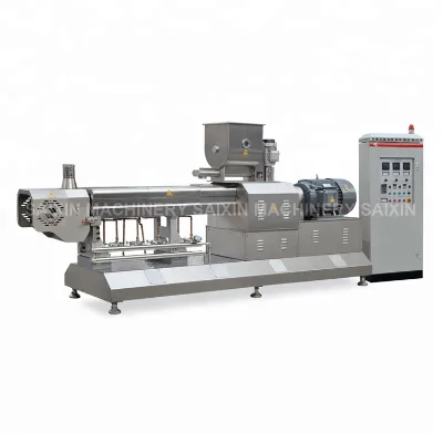 China Jinan Saixin Extruded Dry Wet Soy Protein Fiber Soybean Flakes Soya ChunksExtruder Equipment Making Machine