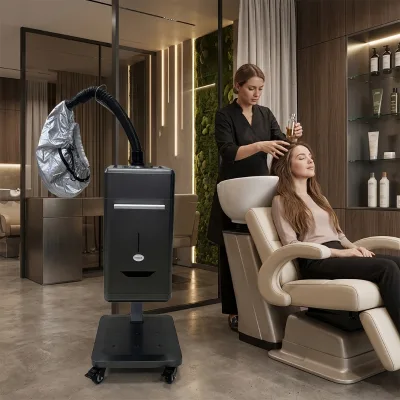 Hair care steamer atomization repair hot and cold spray steaming hair dyeing head spa korean style scalp care salon steamer