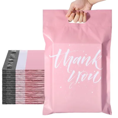 Minimum Order 100pcs Logo Custom Mailer Bag With Handle