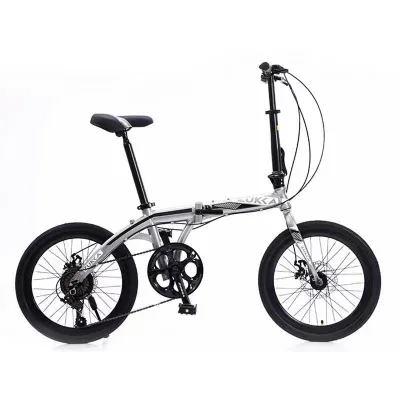 Aluminum Alloy 20 Inch Folding Bicycle Adult Variable Speed Male and Female Student Portable Ultralight Push Bike