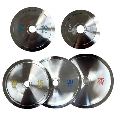 New Style Calibrated Steel Weight Plate Gym Equipment Strength Weightlifting Barbell Weight Plates