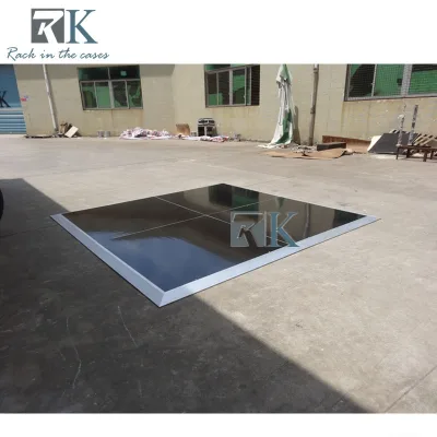 Moving Portable Dance Floor for Booths Black Dancing Floors Supply