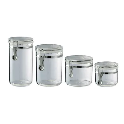 1000ml BPA Free Clear Round Shape Kitchen Tableware Camping Storage Plastic Jar with Freshness Preservation Sustainable Design