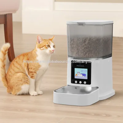 Automatic pet feeder cat dog food dispenser WiFi app control programmable timer Smart pet video feeder