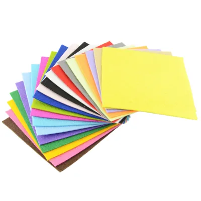 100% Polyester Soft Felt Fabric Colorful sets for home decoration and kids DIY Craft