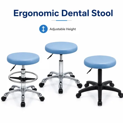 Clinic Hospital Lift Chair Modern Emory Foam Cushion Portable Movable Gliding Base Height Adjustable Dental