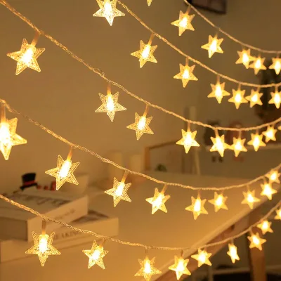 Decorations Shopping China Christmas Lights LED Lantern Moon Star Fairy String Light Islam Muslim Eid Mubarak Ramadan Lights