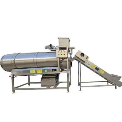 Drum Seasoning Machine Seasoning Mixer Automatic Stainless Steel Drum Seasoning Machine for Snacks