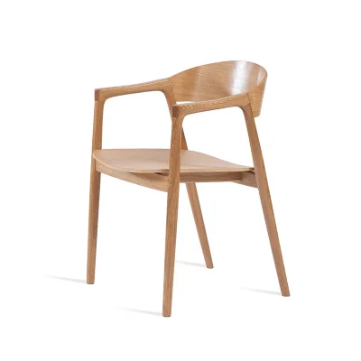 Modern Wooden Armchair - Sturdy Frame &Comfortable Seating for Home and Commercial Spaces