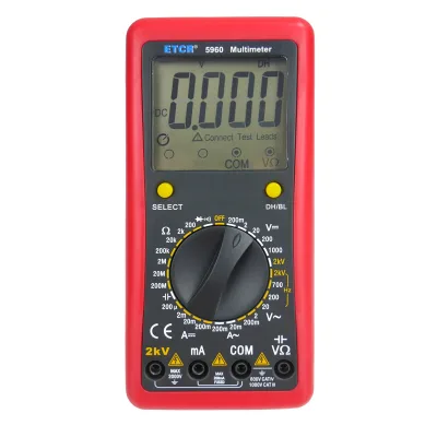 HVDW50 Auto Range Digital Multimeter 2000V High Voltage Tester for Industrial Power Maintenance and Electrician Troubleshooting