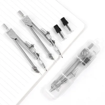 High Quality Student-Specific Metal Drawing Compasses with Replaceable Core