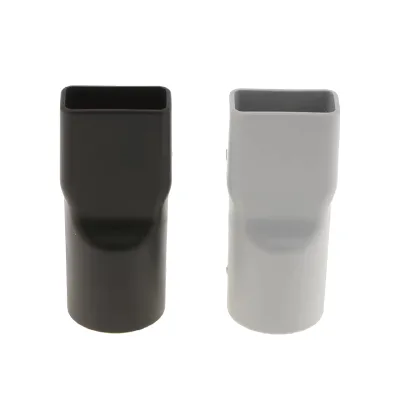 32mm Dia. Square Neck Manual Plastic Vacuum Cleaner Nozzle Connector Adapter Black Grey Universal Household Parts
