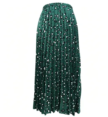 Western Style Plus Size Young Ladies Floral Ruffles Printed Casual Pencil Skirt