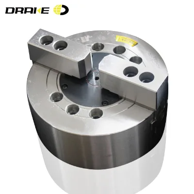Holding square objects soild  2 jaw dynamic chuck cnc lathe chuck