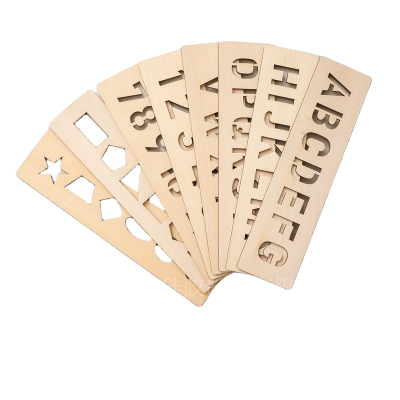 ATIBEI Children's Educational Wooden Alphabet Graphic Pen Control Exercises Enlightenment Cognitive Board