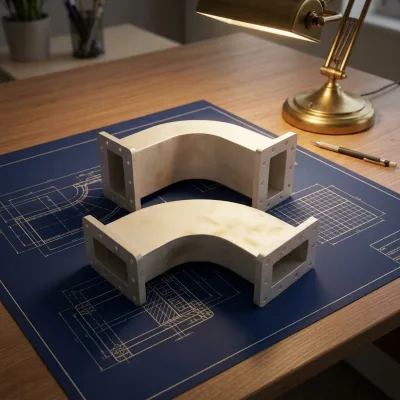 BOWEI Customized AI Material WR284 Bend Waveguide 100x100mm