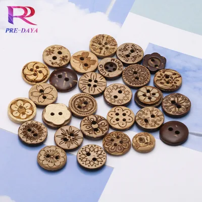 Natural Coconut Shell Shirt Buttons Decorate Clothes Coat Shirt Buttons Buckles